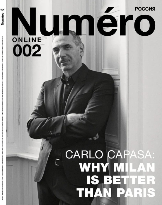 Carlo Capasa登《Numero》杂志封面